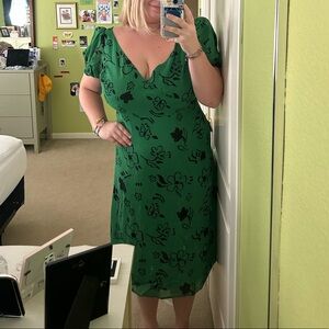 Green Reformation Midi Dress